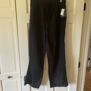 Wide leg linen pants